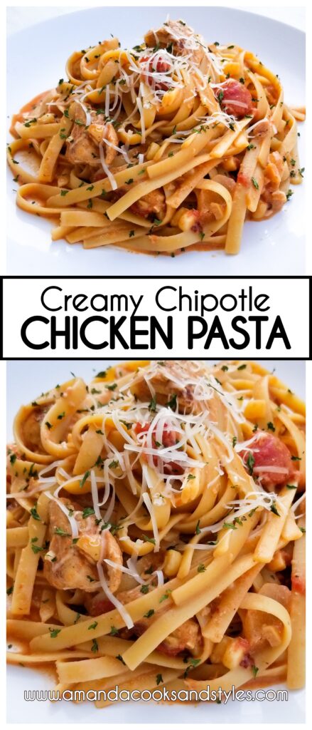 creamy chipotle chicken pasta