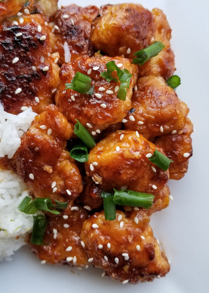 sweet and spicy crispy asian chicken