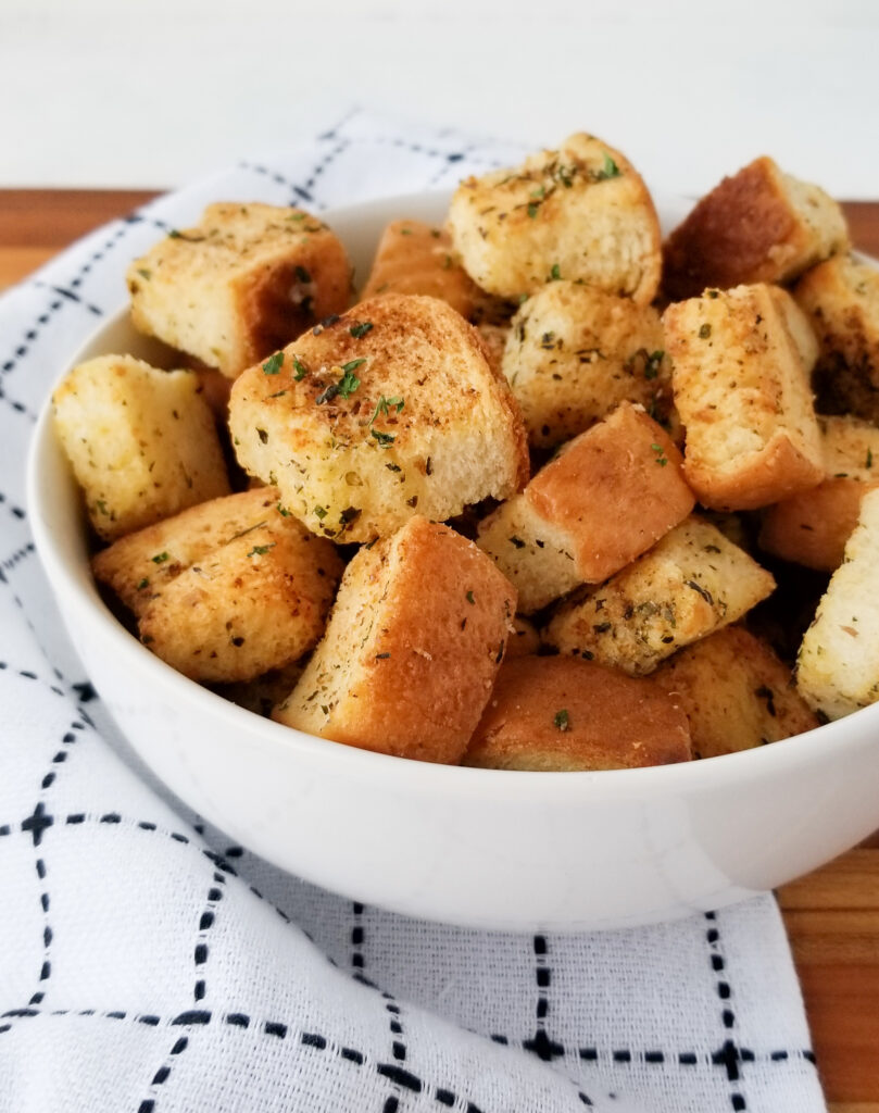 garlic herb croutons recipe
