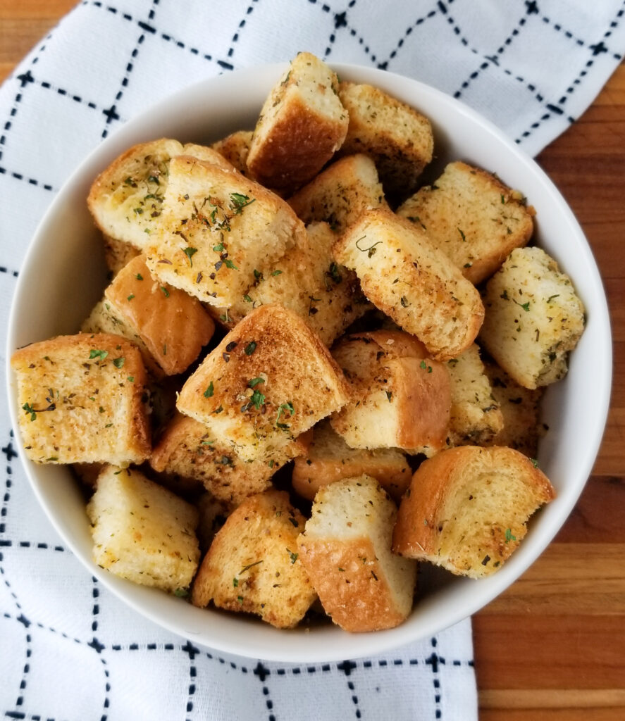 garlic herb croutons recipe