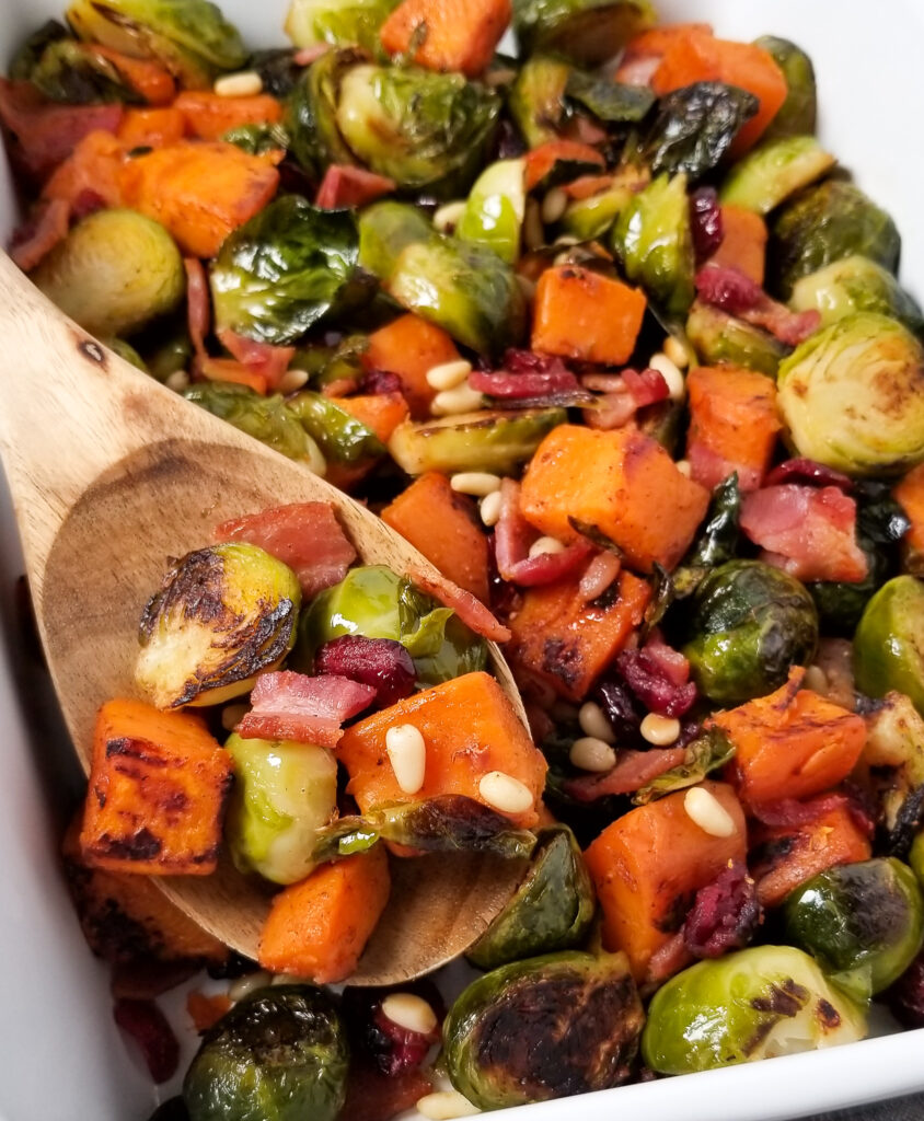 brussels sprouts and sweet potatoes 