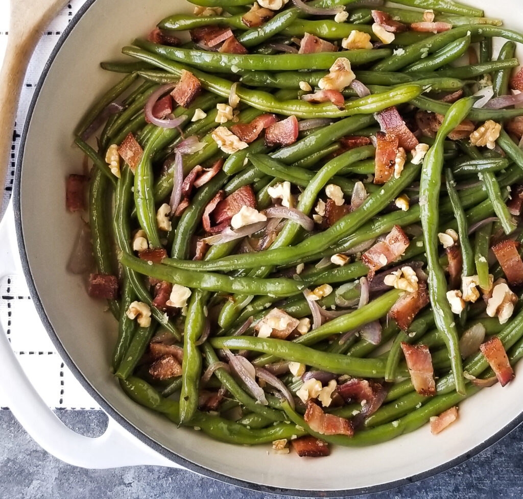 bacon green beans with brown sugar