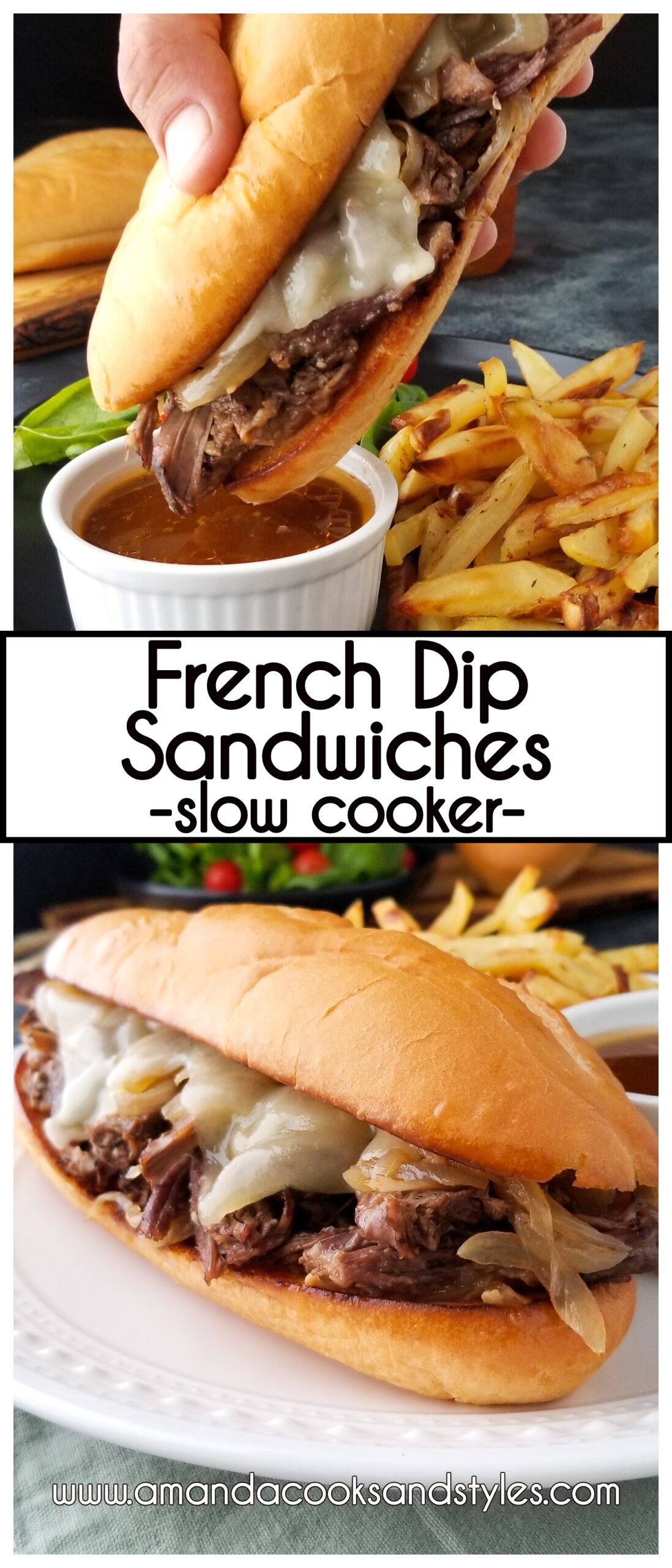 slow cooker french dip sandwiches 