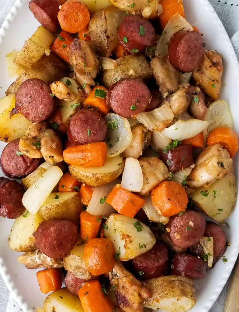 chicken sausage and potatoes