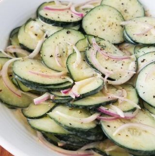 creamy asian cucumber salad
