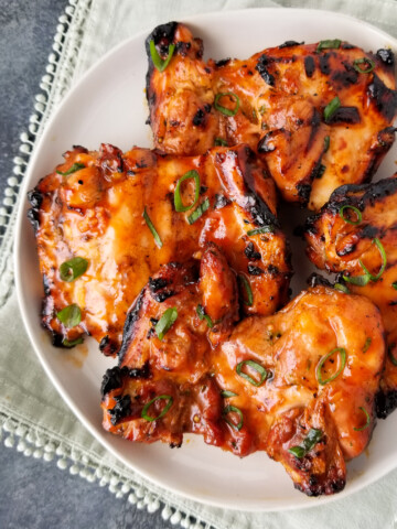 grilled honey buffalo chicken thighs
