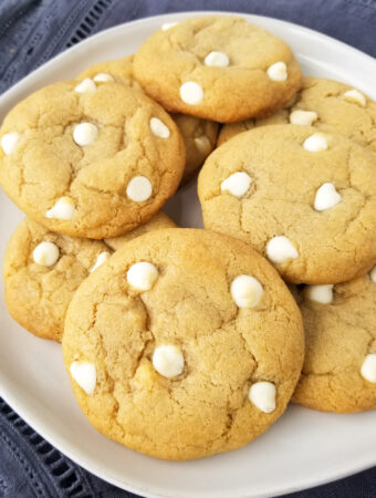 brown butter white chocolate cookies