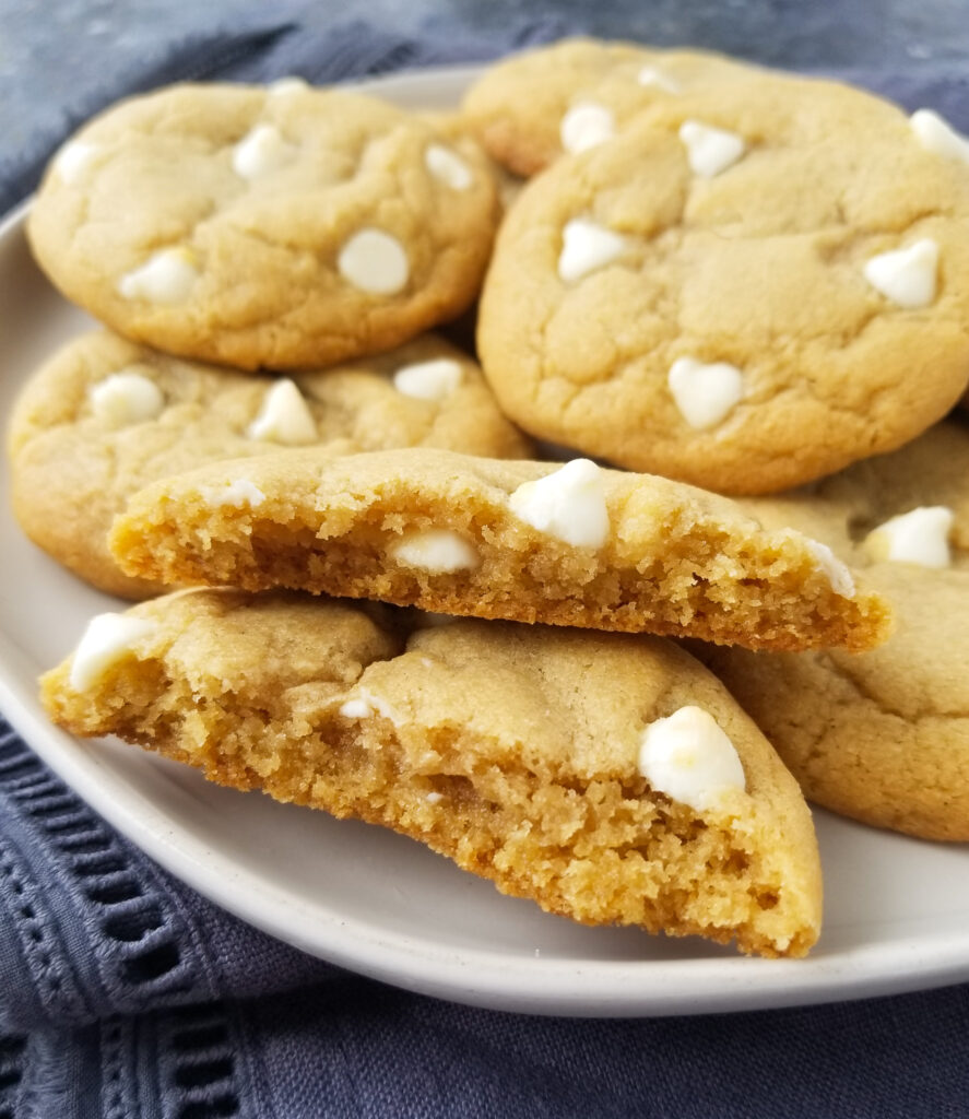 chewy white chocolate chip cookies