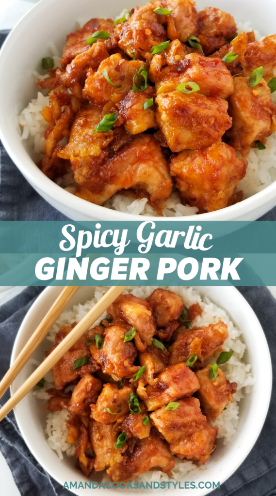 spicy garlic ginger pork