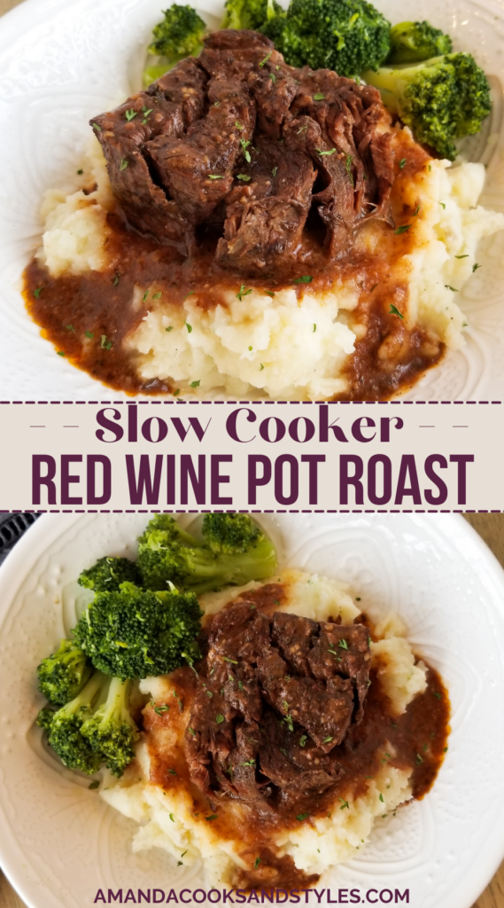 slow cooker red wine pot roast