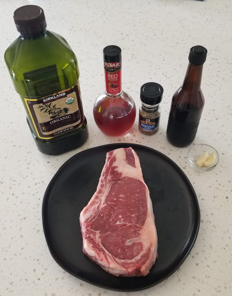 ingredients to make grilled steak