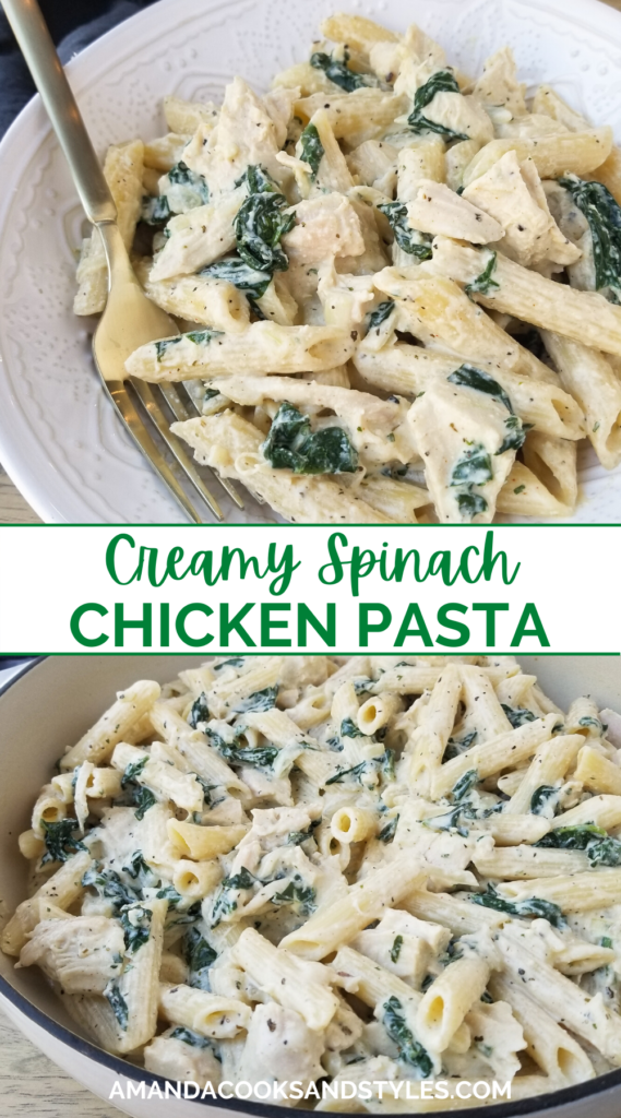 chicken spinach pasta