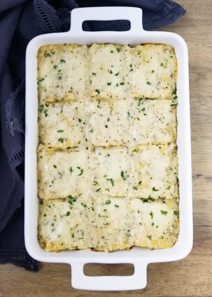 white lasagna roll ups