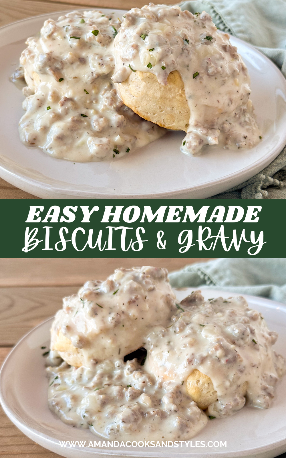 easy homemade biscuits and gravy