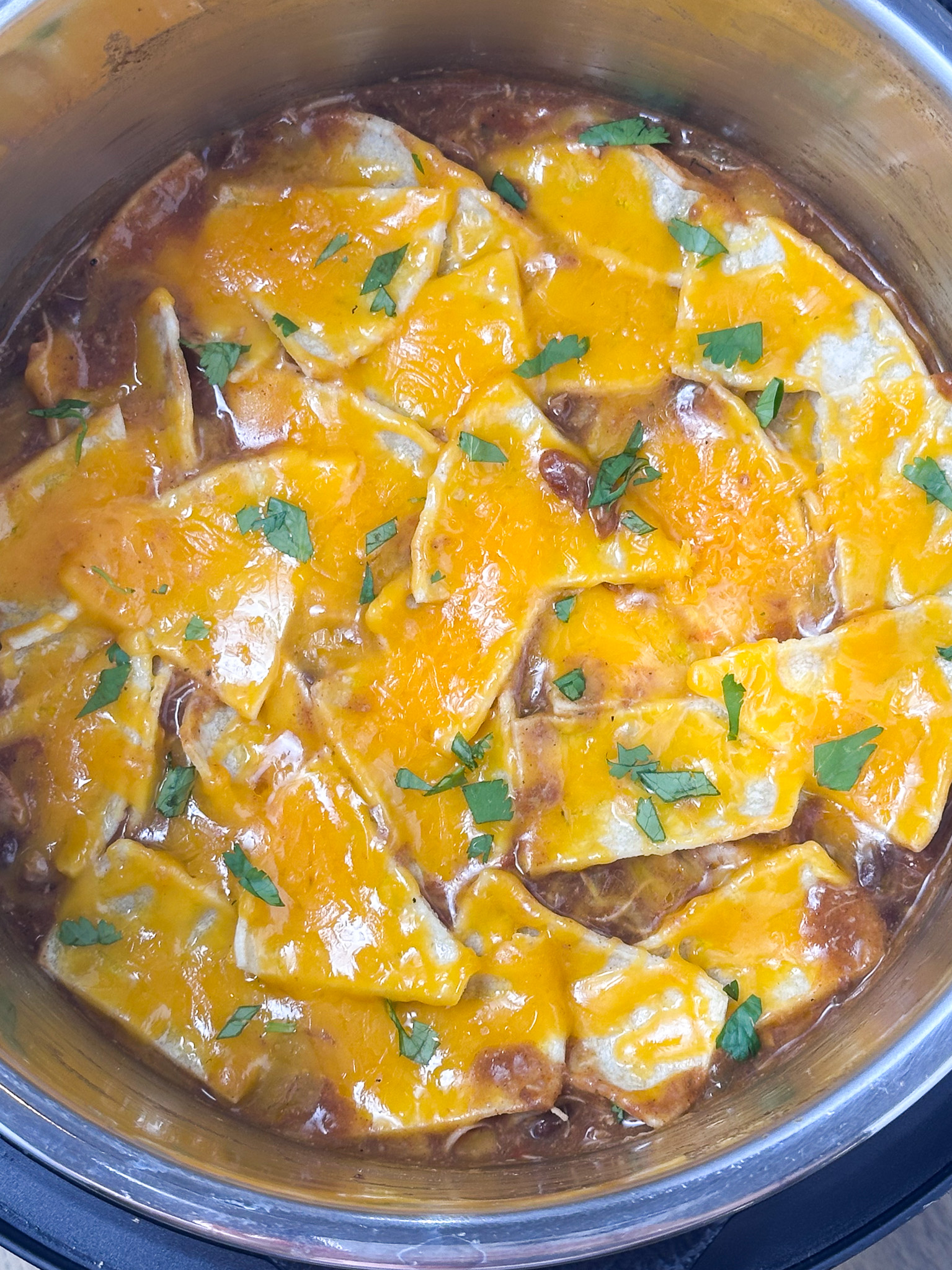 crockpot chicken enchilada casserole