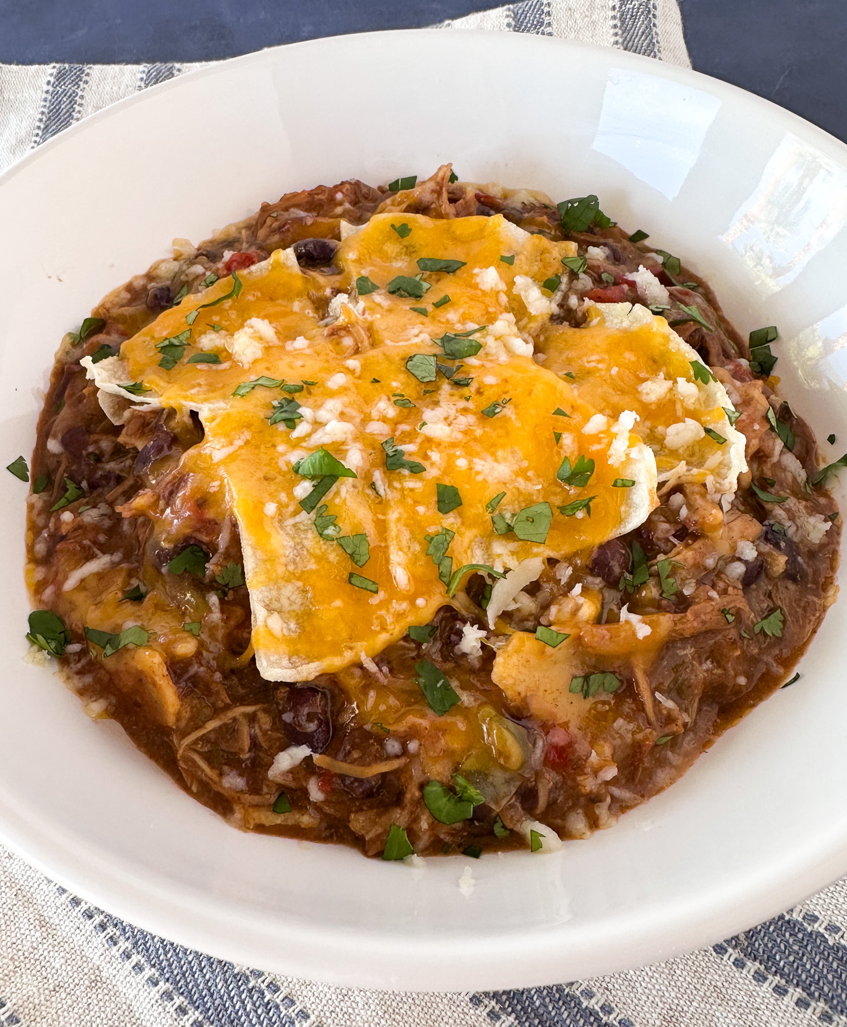 crockpot chicken enchilada casserole