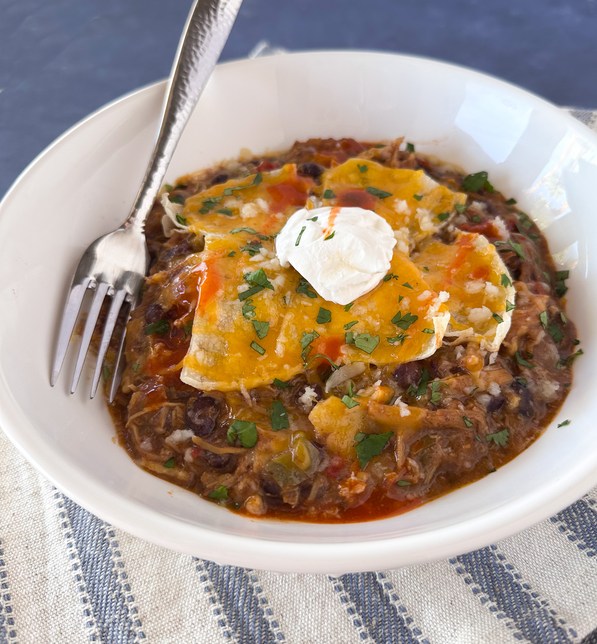 slow cooker chicken enchiladas