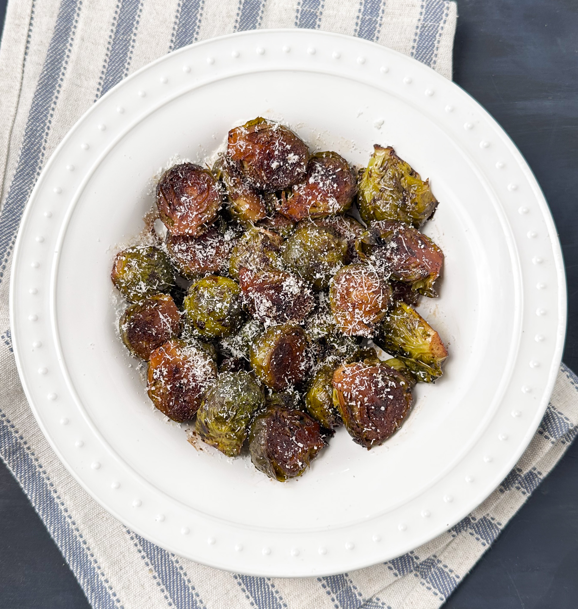 parmesan balsamic brussels sprouts