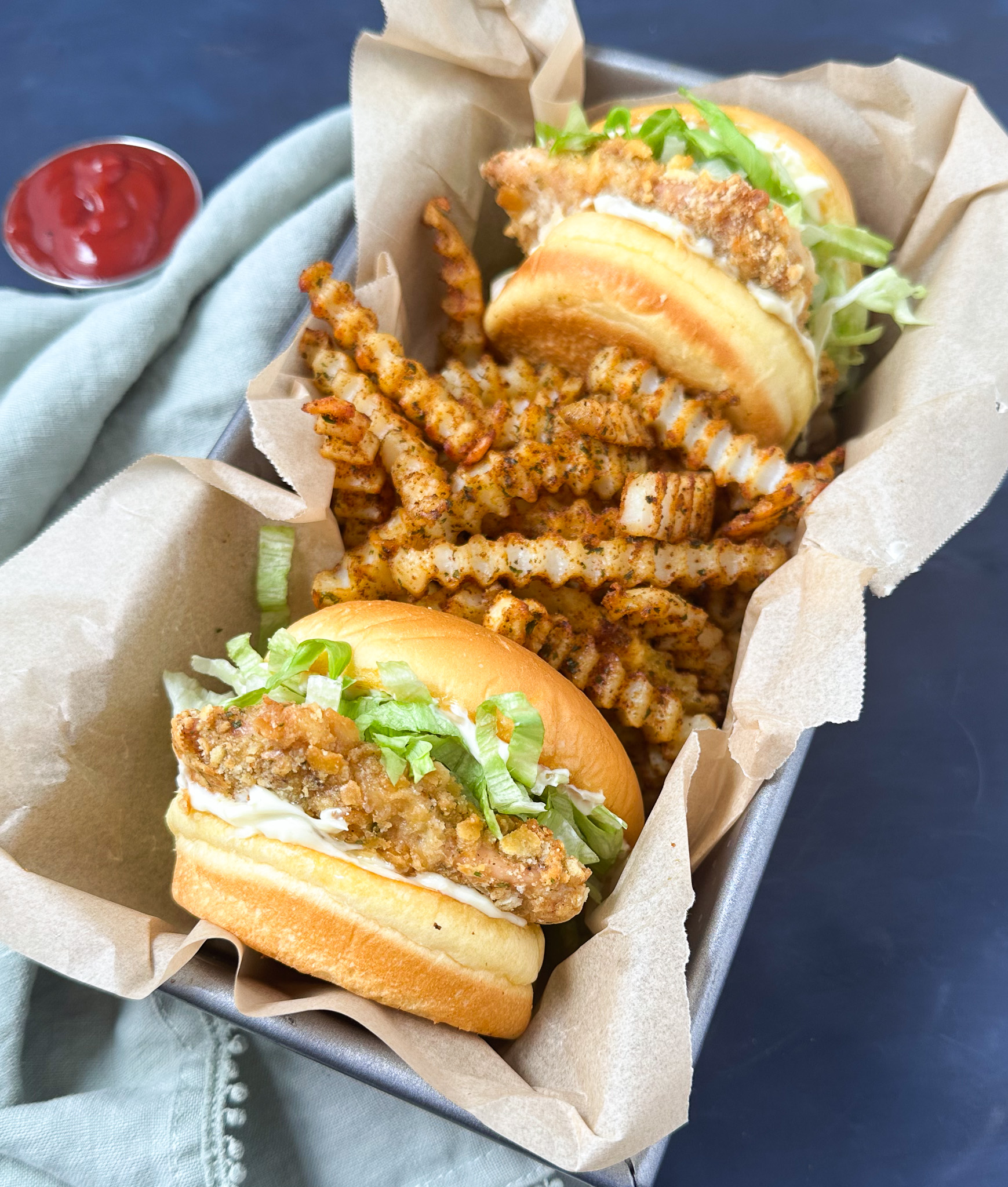 baked crispy chicken sandwiches