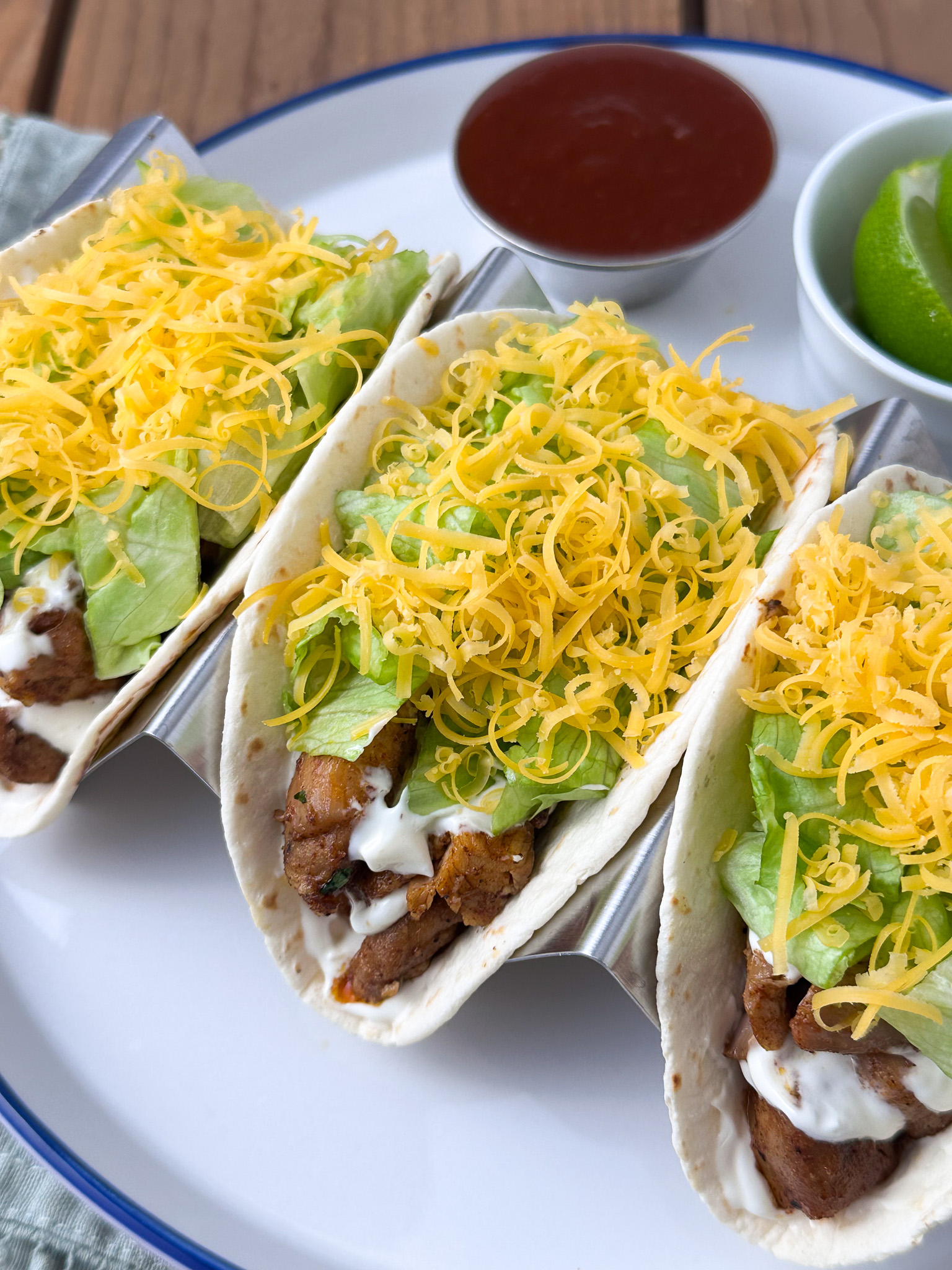 del taco chicken soft tacos 