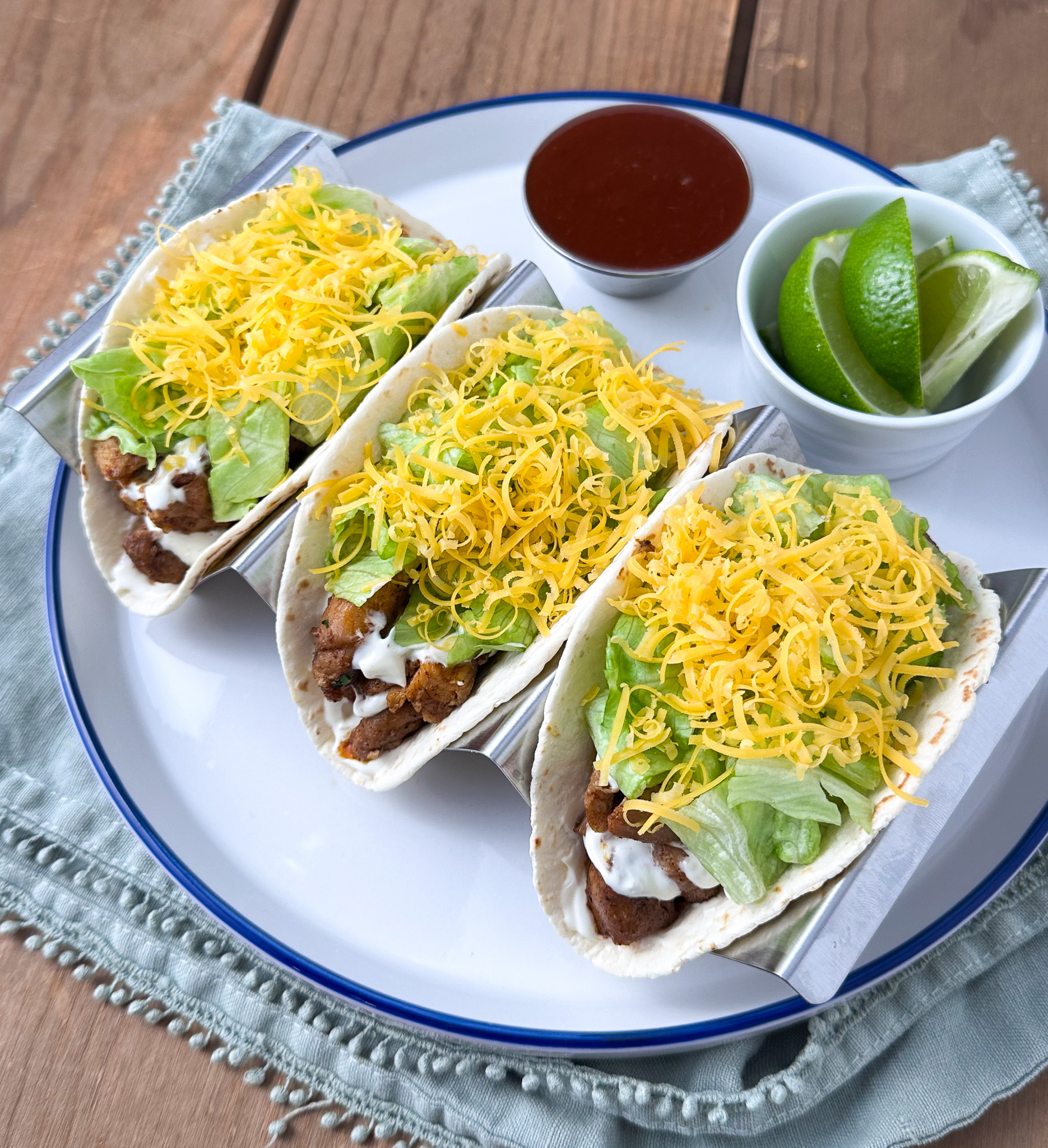 chicken soft tacos