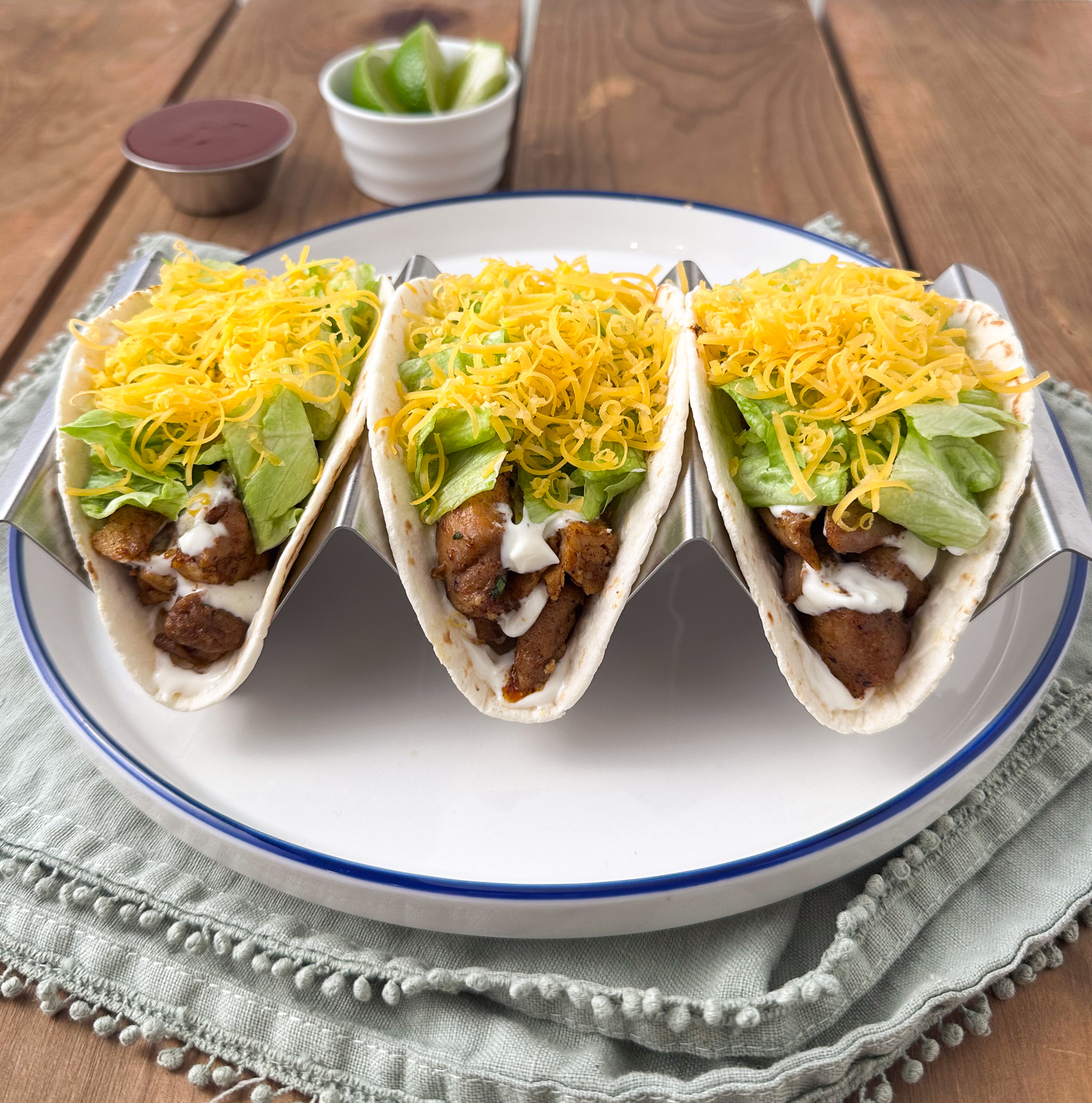 chicken soft tacos