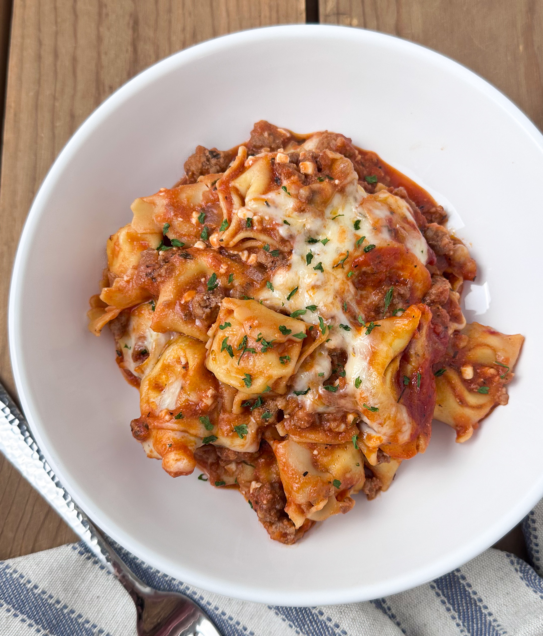 cheese tortellini lasagna bake 