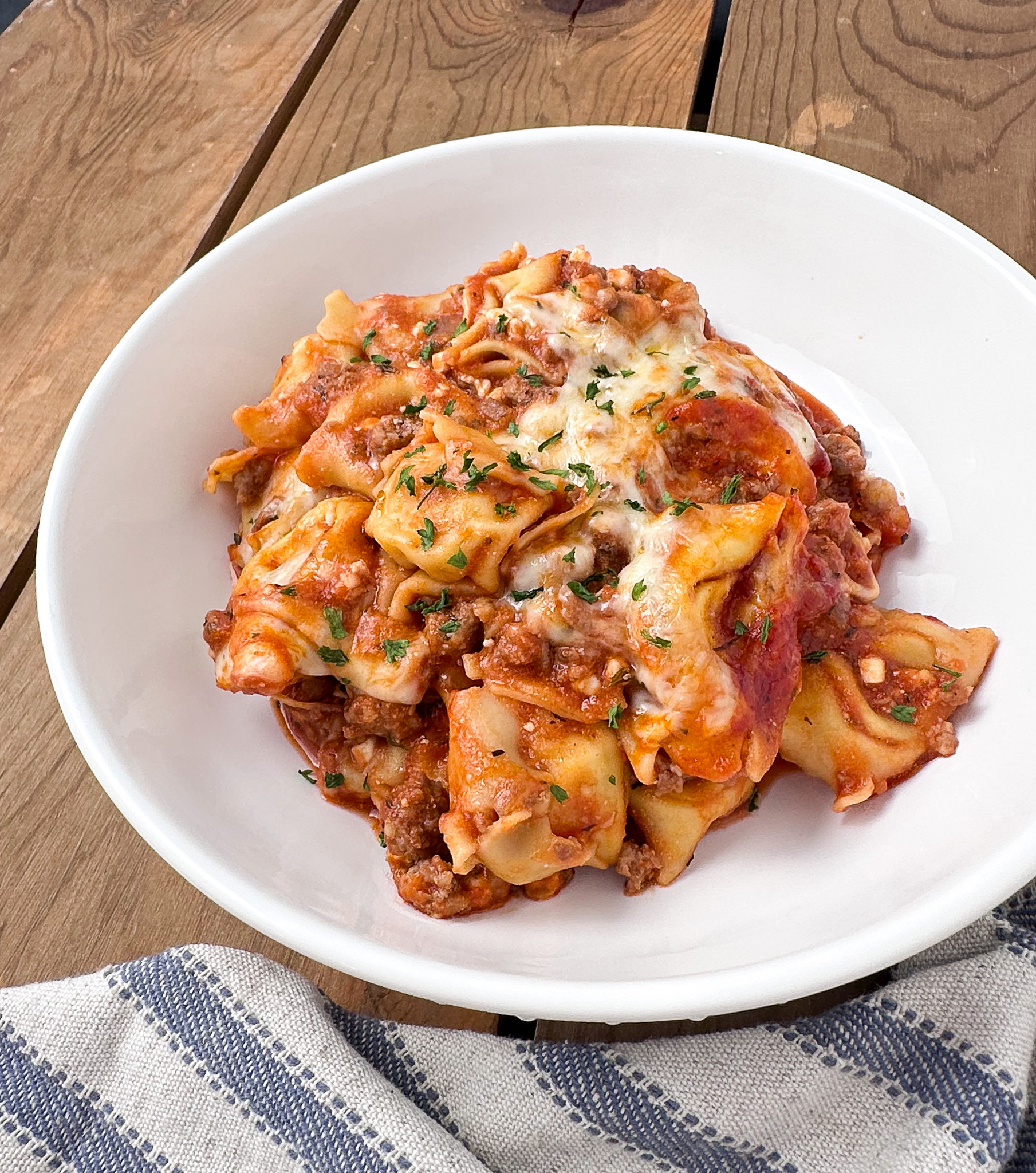 tortellini lasagna bake