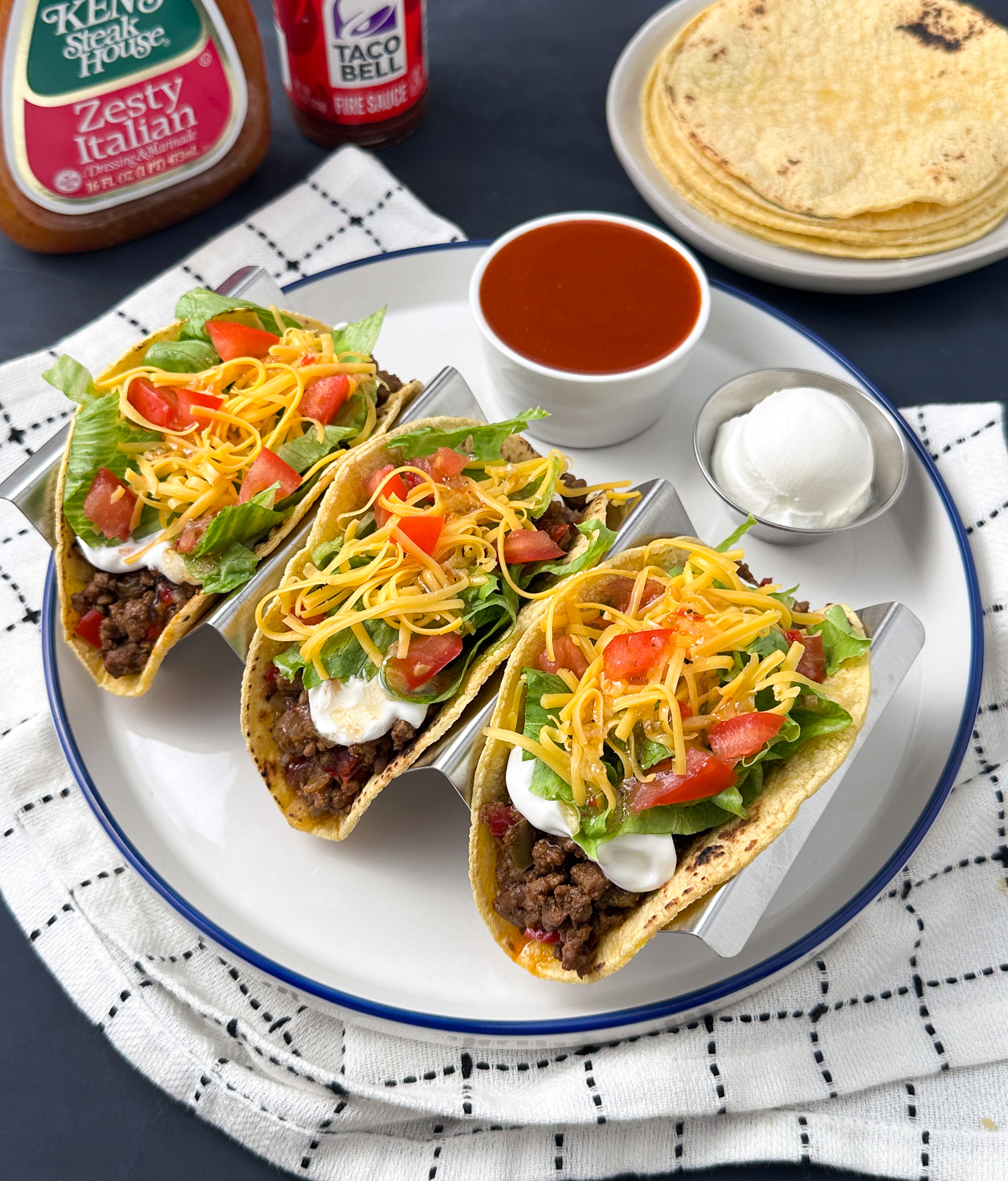 italian ground beef tacos