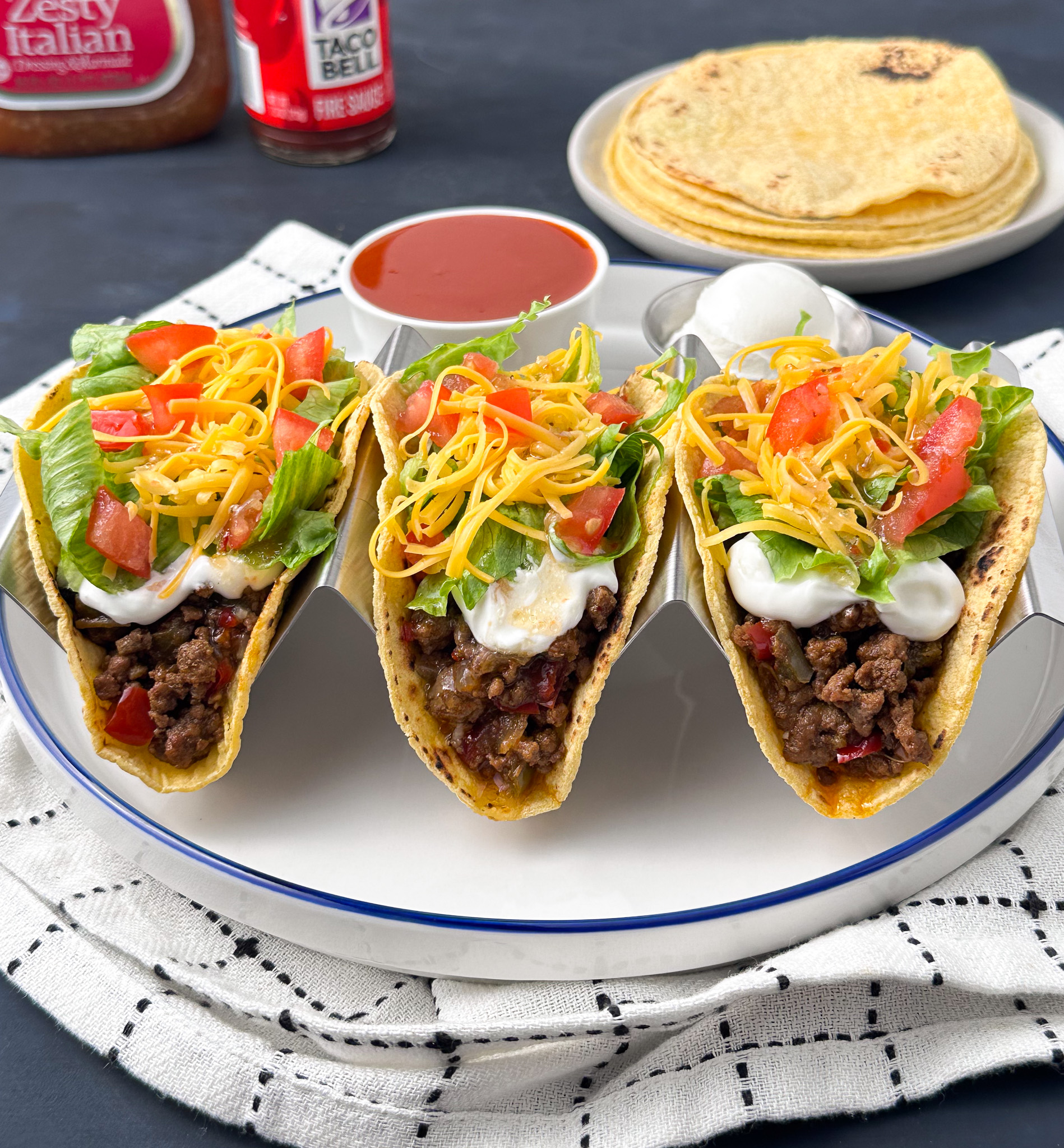 zesty ground beef tacos