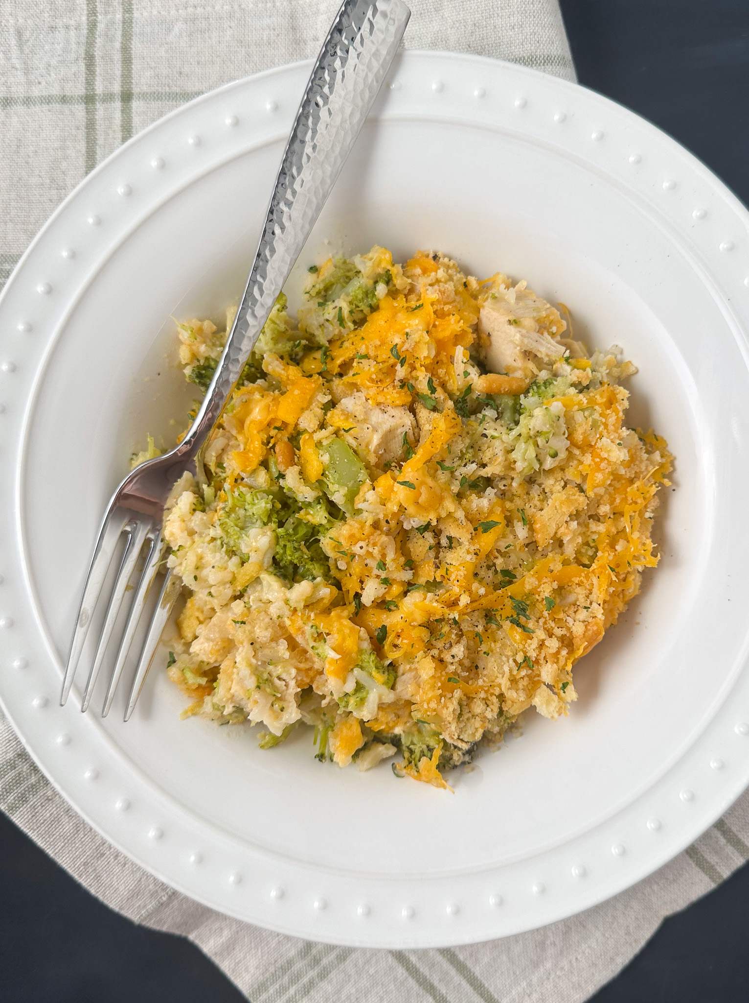 cheesy chicken broccoli rice casserole
